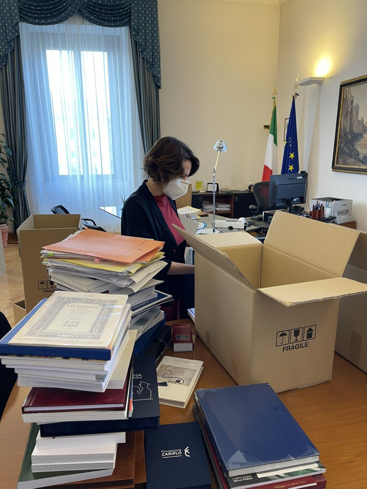 Elena Bonetti fa gli scatoloni