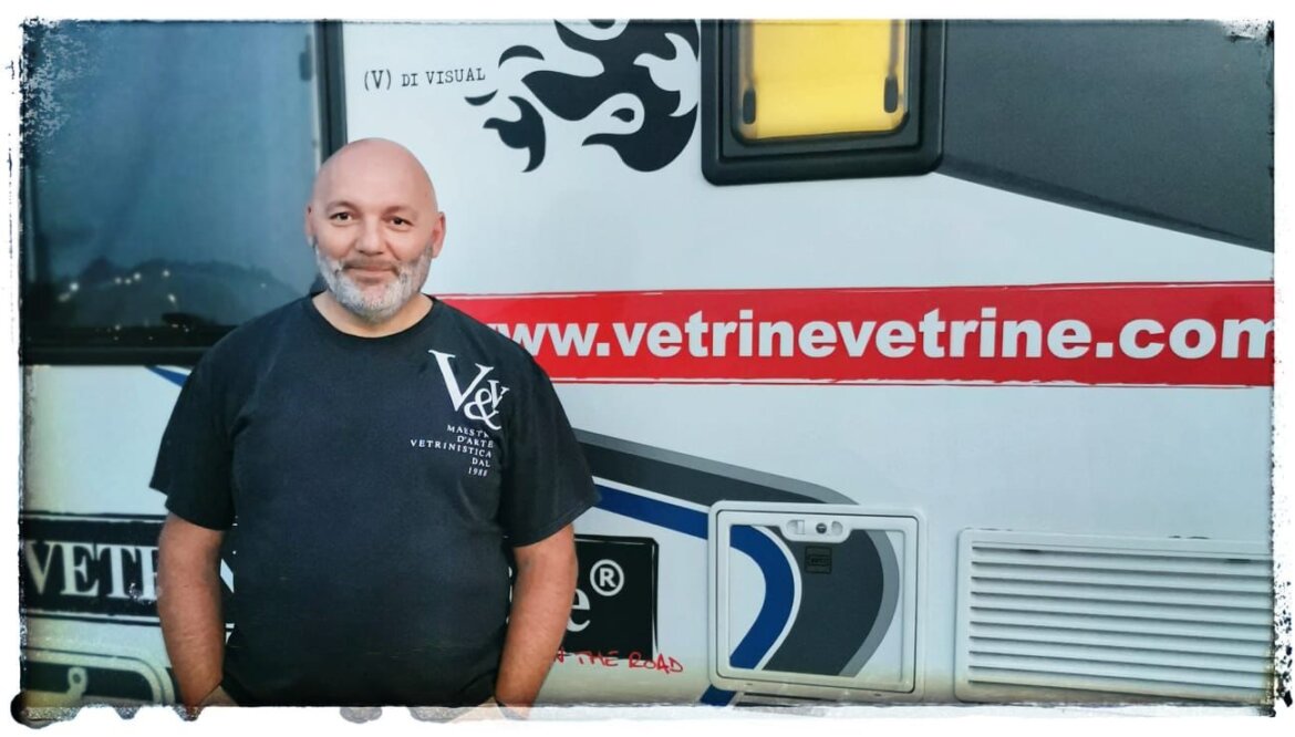 Fabrizio con il suo camper