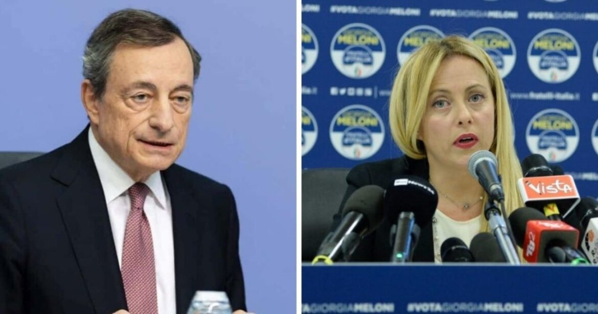 Mario Draghi Vs Giorgia Melono