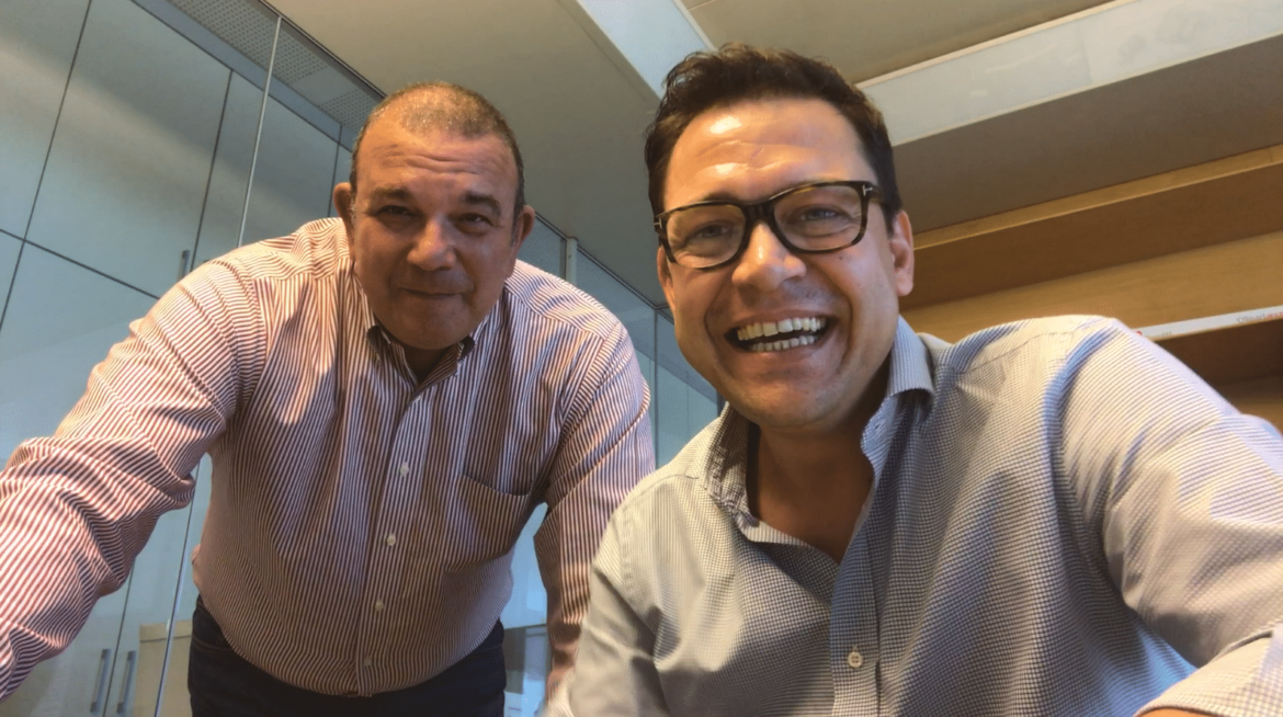 Gianpiero Micale, CEO e Davide Mistrangeli, COO entrambi Co-Founder di EQUS in una foto sorridenti