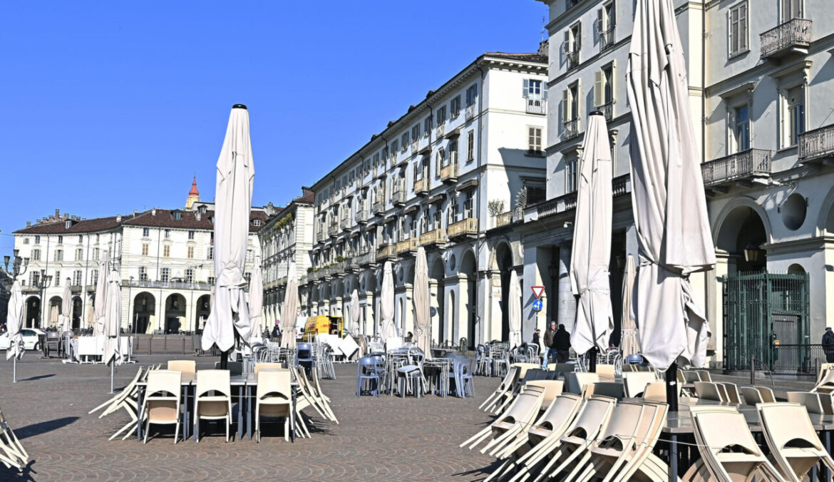 Città vuota per la stretta anticovid