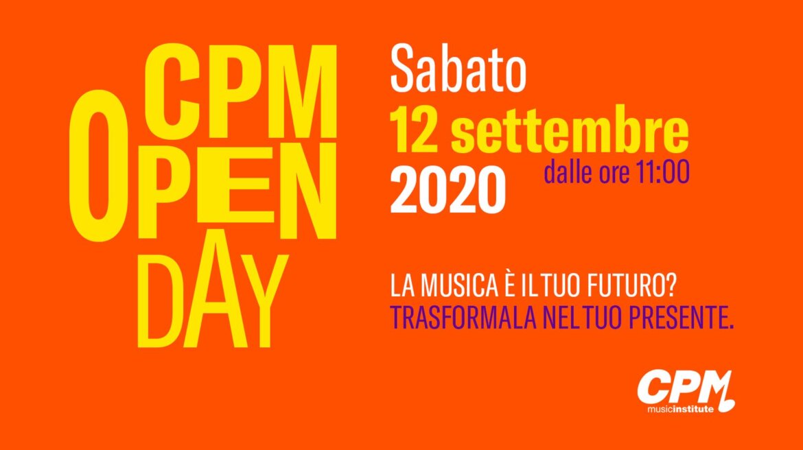 Locandina Open Day 2020 12 settembre2020 b CPM open day