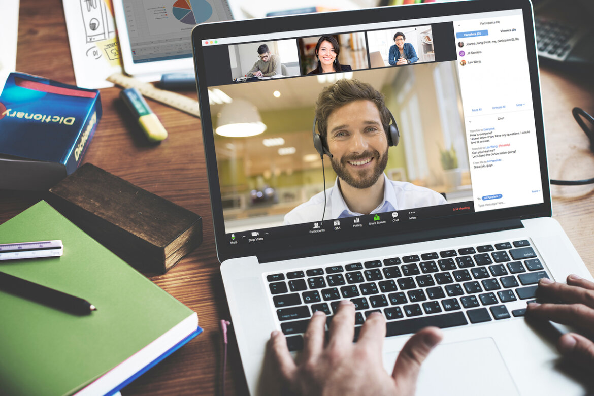 Riunioni virtuali Persona in collegamento video per riunione virtuale