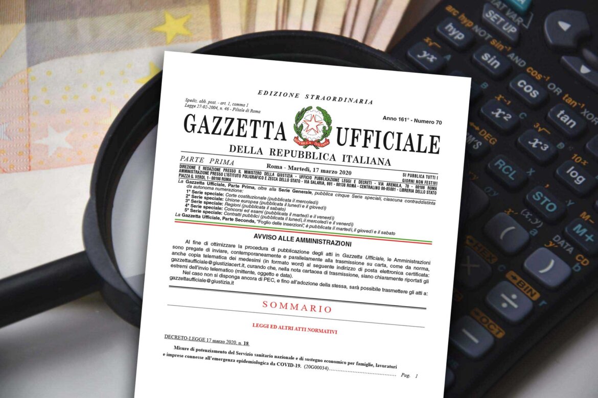 Emergenza Coronavirus: le misure del decreto Cura Italia a sostegno del reddito