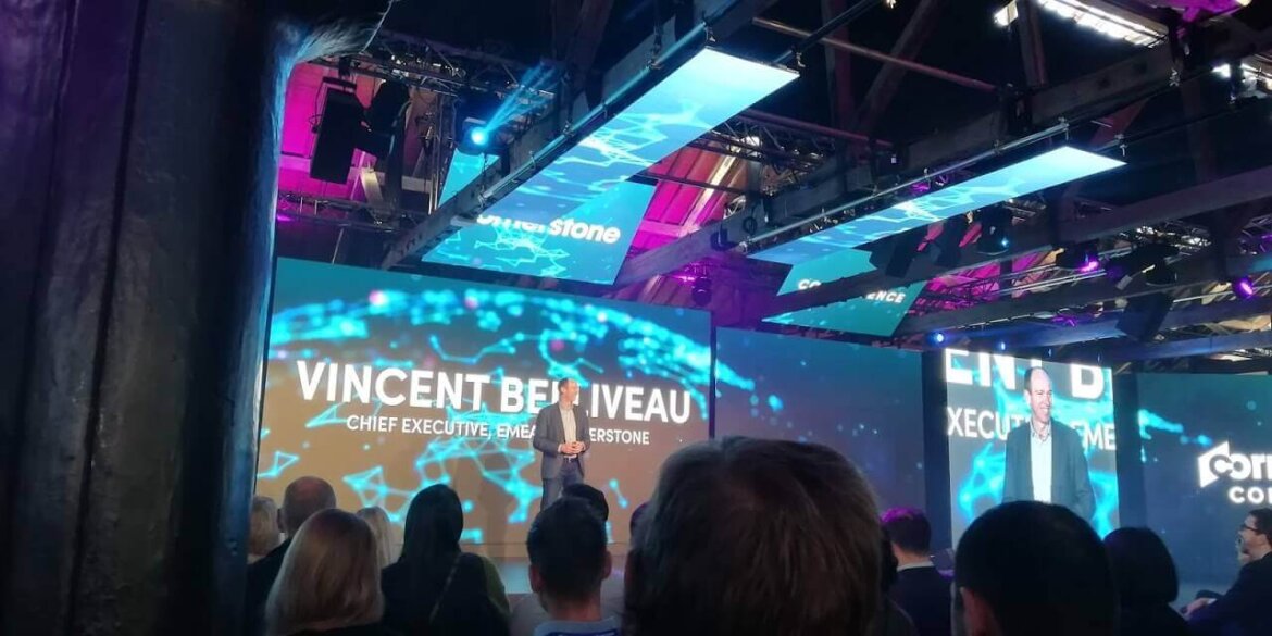 Vincent Belliveau, Chief Executive Emea di Cornerstone in un dibattito pubblico
