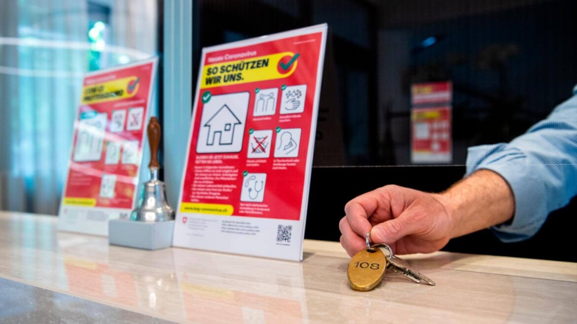 Chiavi nella reception di un hotel