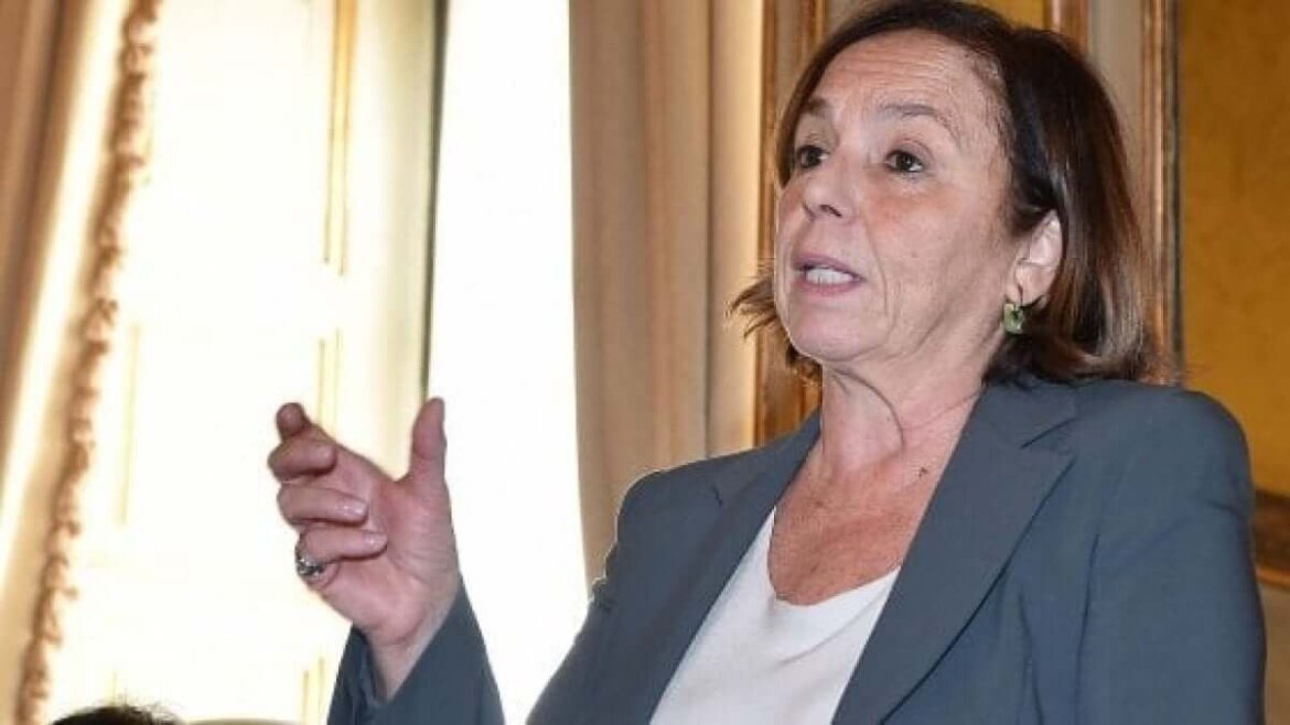 Il ministro dell'Interno Luciana Lamorgese in un intervento al pubblico