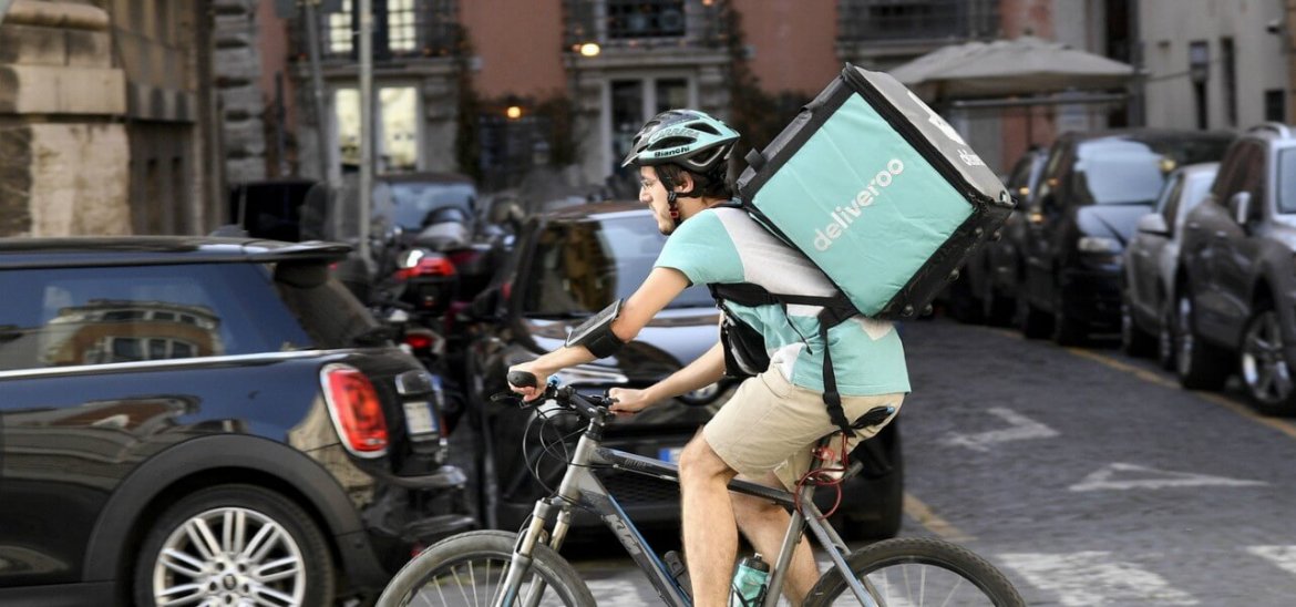 Rider in movimento in una foto