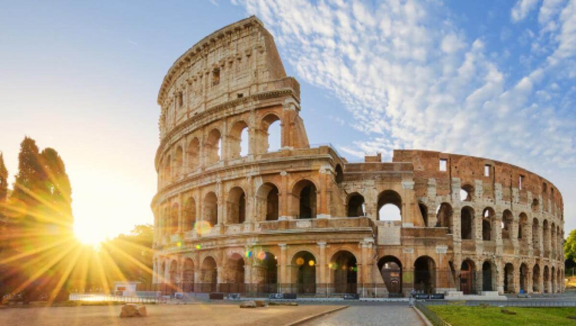 Colosseo di Roma in una foto