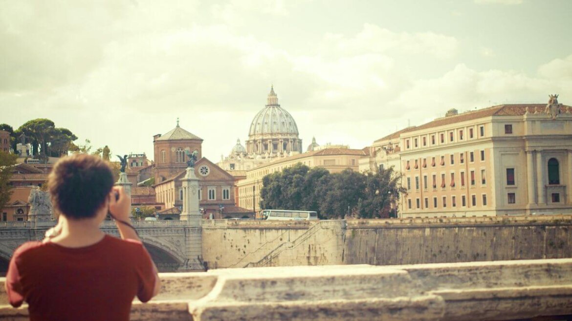 Città di Roma immortalata in uno scatto